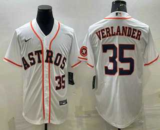 Men's Houston Astros #35 Justin Verlander Number White With Patch Stitched MLB Cool Base Nike Jersey,We sell and wholesale Men's Houston Astros #35 Justin Verlander Number White With Patch Stitched MLB Cool Base Nike Jersey on line form chian!